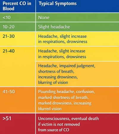 Carbon Monoxide Symptoms