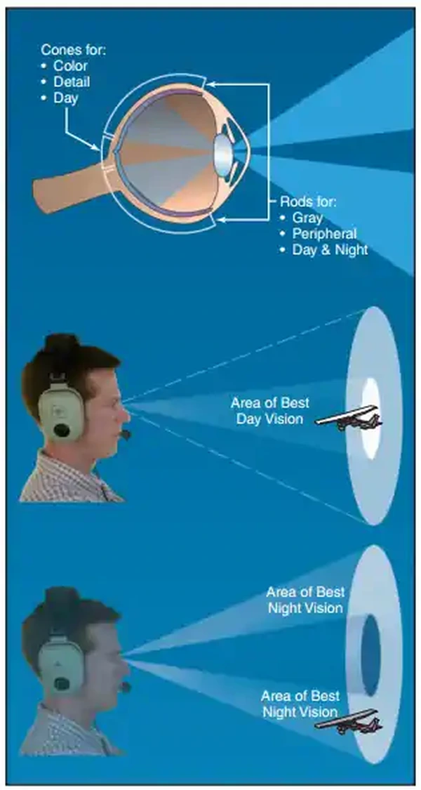 Airplane Flying Handbook, Rods and Cones