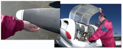 Airplane Flying Handbook, Check the Propeller and Inside the Cowling