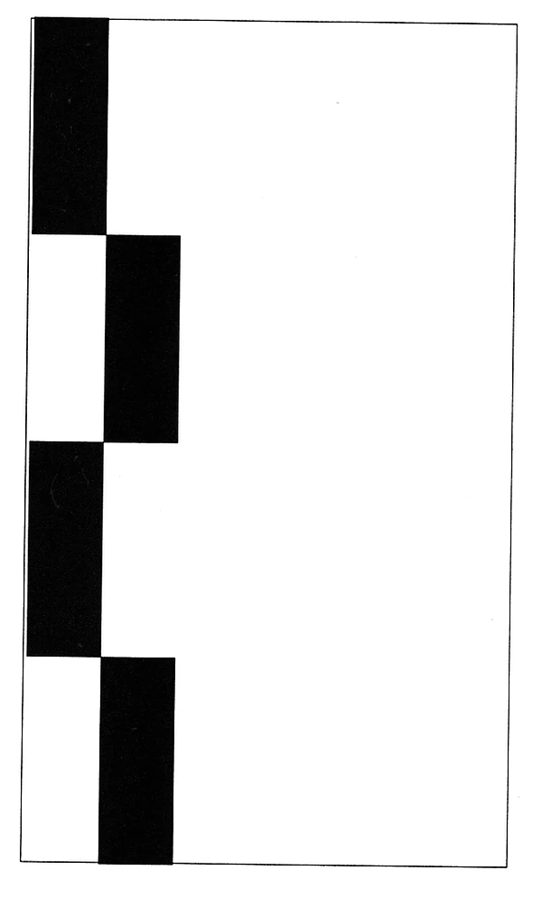 Roadway Edge Stripes, White, Zipper Style