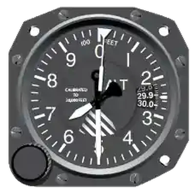 Instrument Flying Handbook, Three Pointer Altimeter