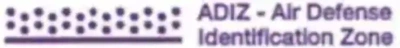 ADIZ Sectional Legend