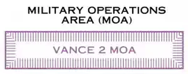 Pine Hill Military Operating Area Depiction