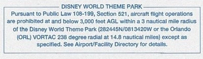 Disney World TFR Airspace