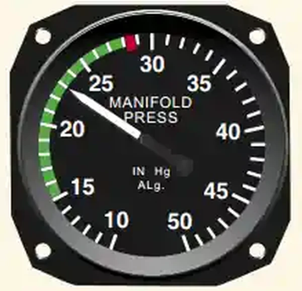Pilot Handbook of Aeronautical Knowledge, Manifold Pressure Gauge