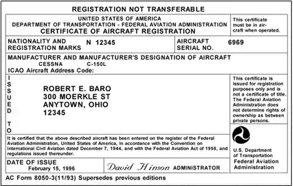 Registration Certificate