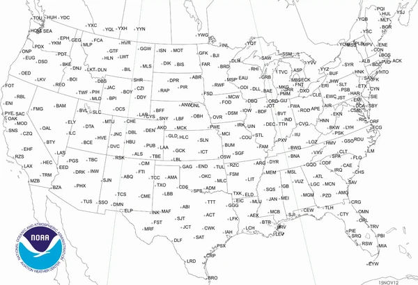 In-flight Advisory Plotting Chart